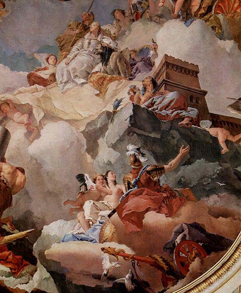 Apotheosis of Spain in Royal Palace of Madrid.